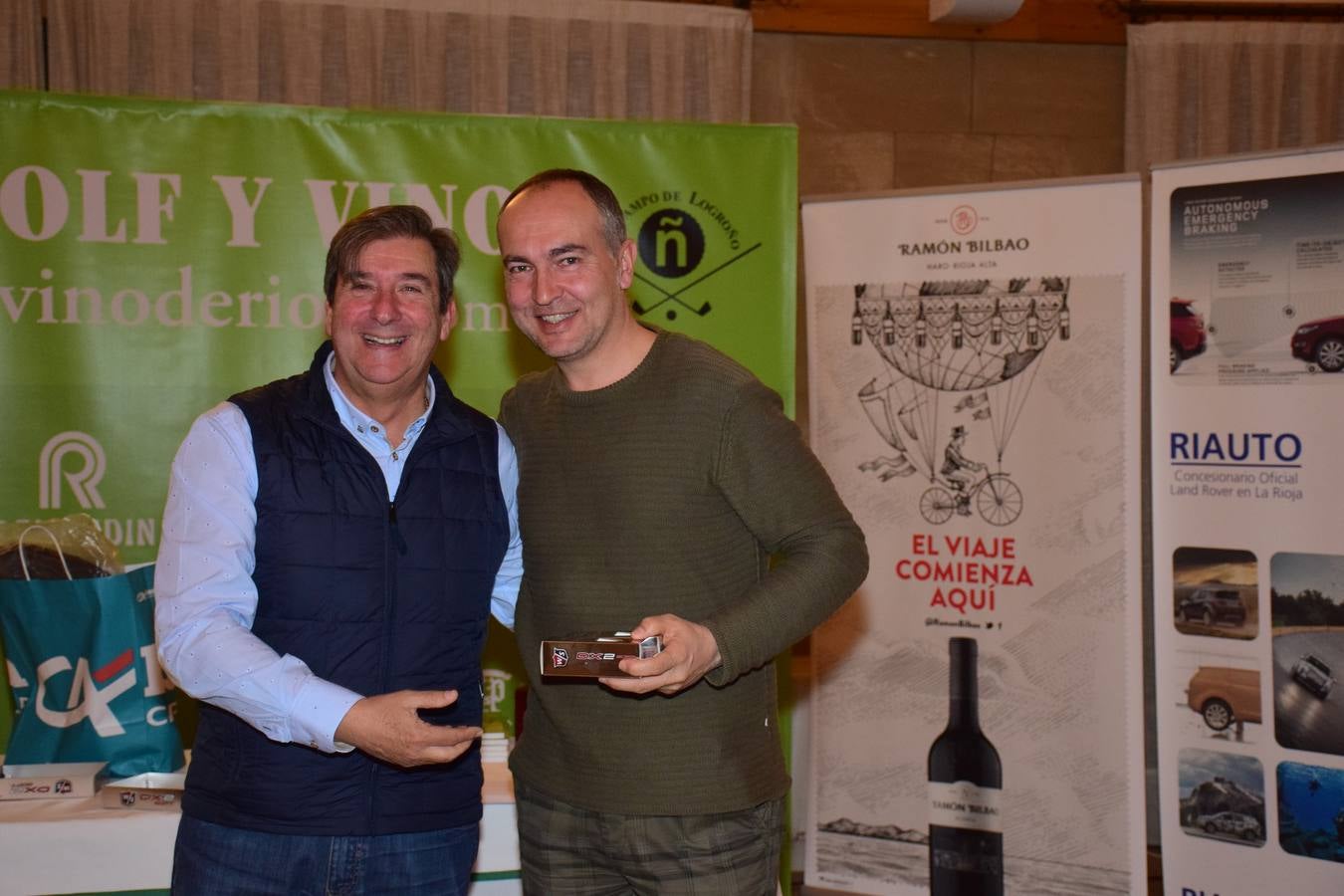 Entrega de premios del torneo Bodegas Ramón Bilbao, primero de la la VIII Liga de Golf y vino de lomejordelvinoderioja.com