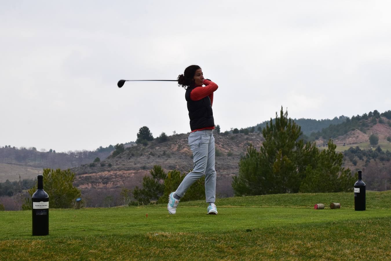 Los participantes en el primer torneo de la Liga de Golf y Vino disfrutaron de una estupenda jornada.