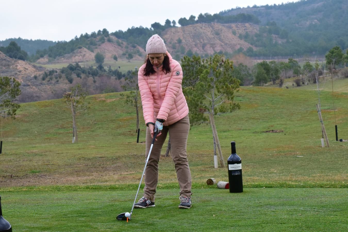 Los participantes en el primer torneo de la Liga de Golf y Vino disfrutaron de una estupenda jornada.