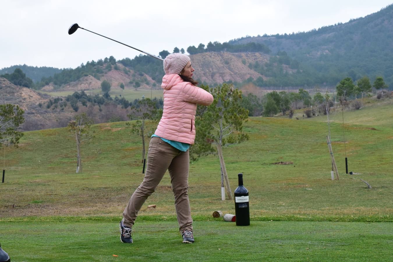 Los participantes en el primer torneo de la Liga de Golf y Vino disfrutaron de una estupenda jornada.