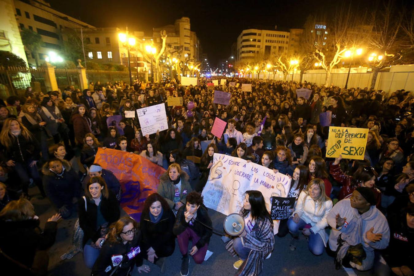 Logroño ha vivido una multitudinaria exhibición de solidaridad y respuesta contra la discriminación femenina en el Día Internacional de la Mujer. Mujeres de toda edad y condición salieron a la calle en repulsa contra cualquier tipo de exclusión por razones de sexo.