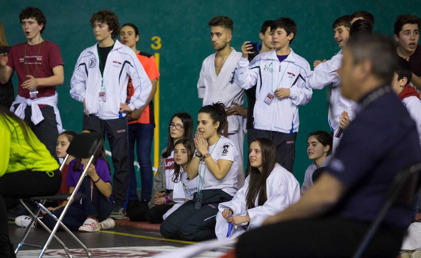 Más de 200 karatekas participaron ayer en el Campeonato de España de shinkyokushinkai.