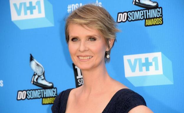 La actriz y activista Cynthia Nixon.