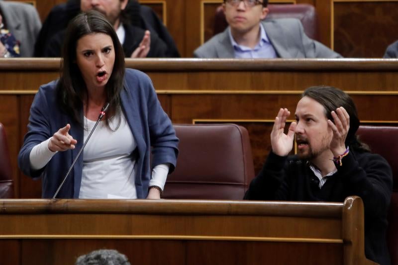 Irene Montero y Pablo Iglesias.