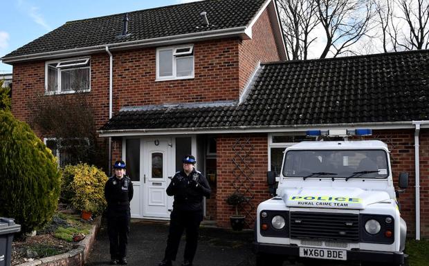 Casa de Skripal en Salisbury. 