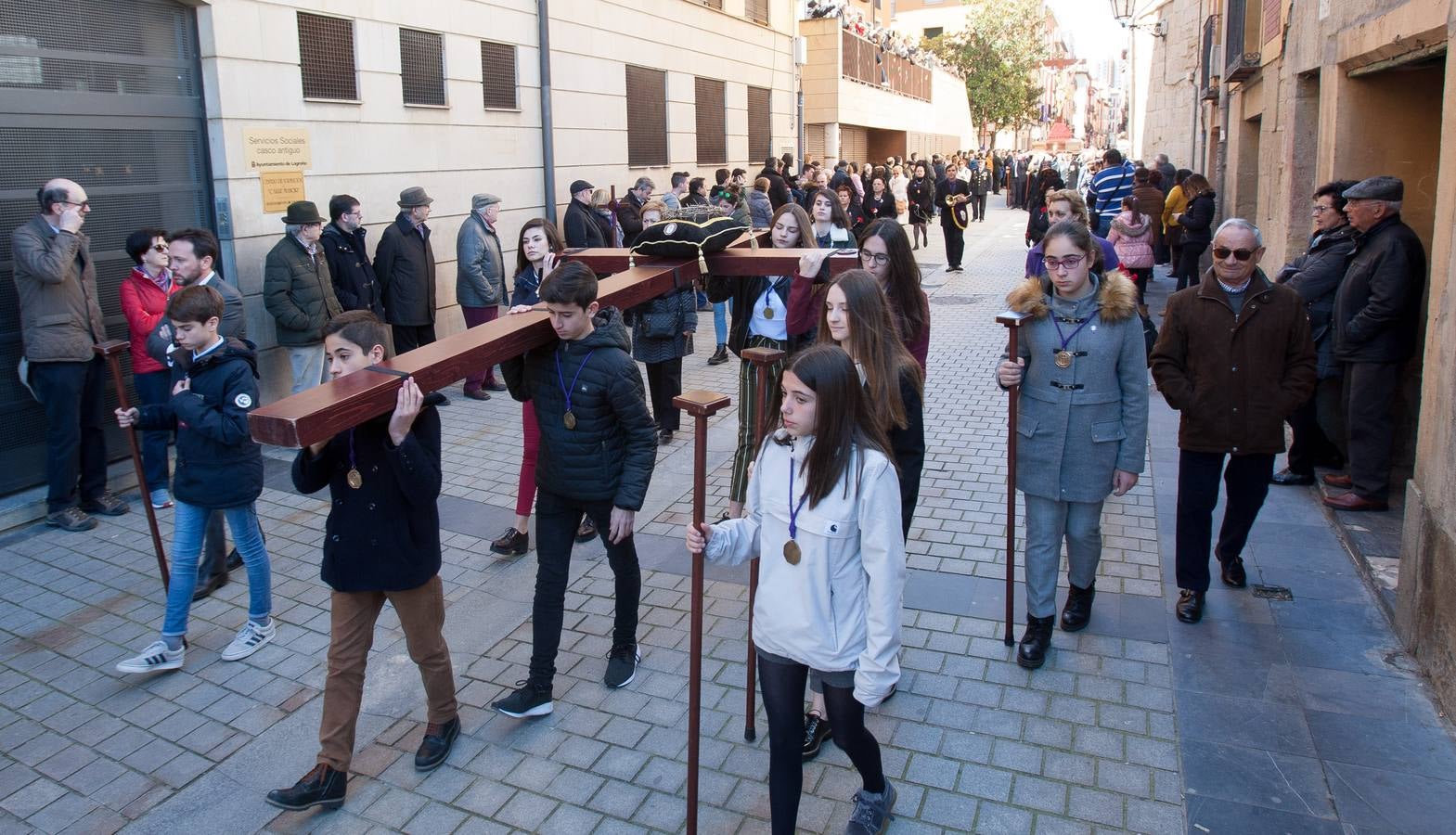 Fotos: Semana Santa de Logroño 2018: Traslado procesional del Santo Cristo de las Ánimas