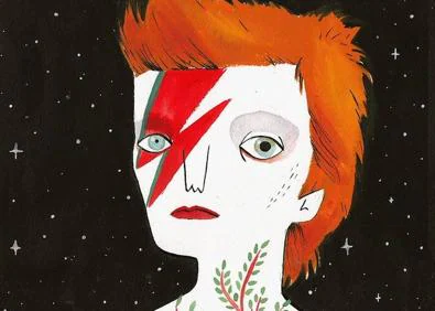 Imagen secundaria 1 - María Hesse y Fran Ruiz llevan al cómic la vida de Bowie