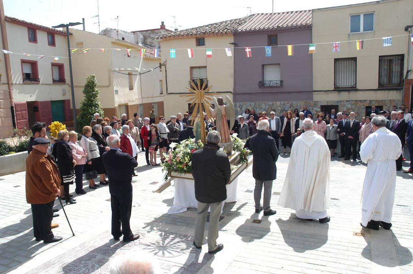 Imágenes de la procesión de la Virgen de la Anunciación con motivo del día grande de las fiestas patronales de El Villar de Arnedo.