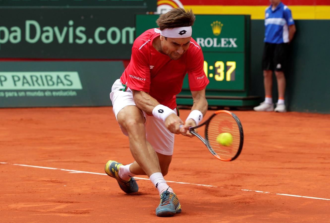 David Ferrer y Philipp Kohlschreiber han disputado el quinto y definitivo partido entre España y Alemania. 