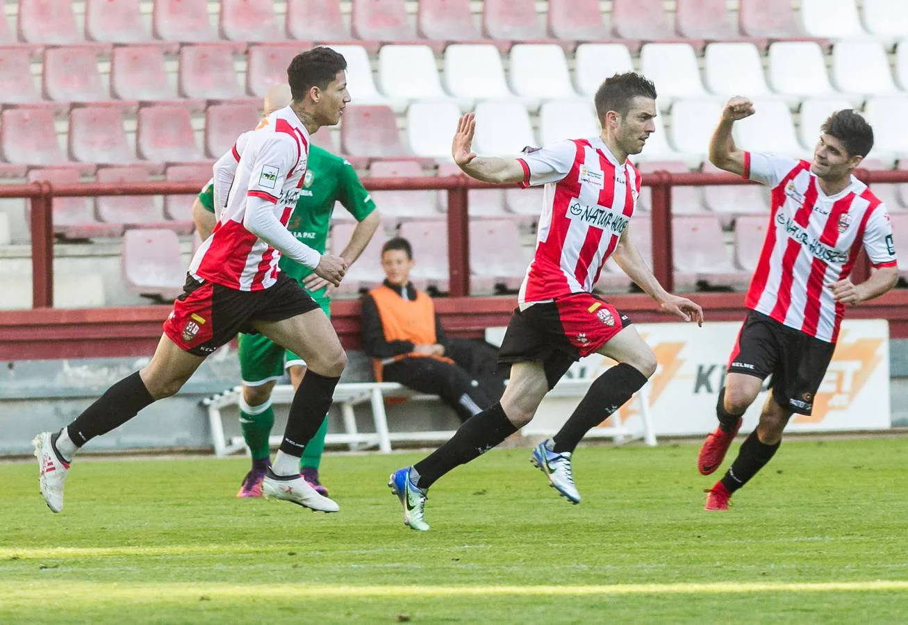 Tras el encuentro en Las Gaunas, la UDL se mantiene a seis puntos del 'play off'