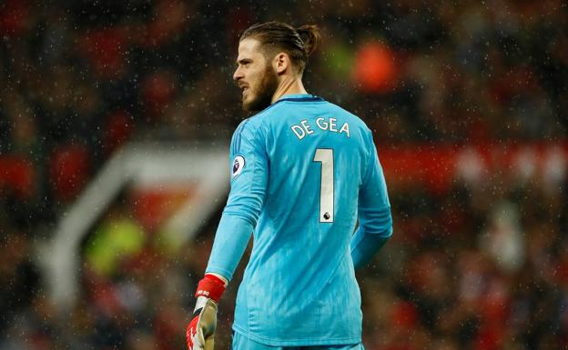 David De Gea, en un partido del Manchester United. 