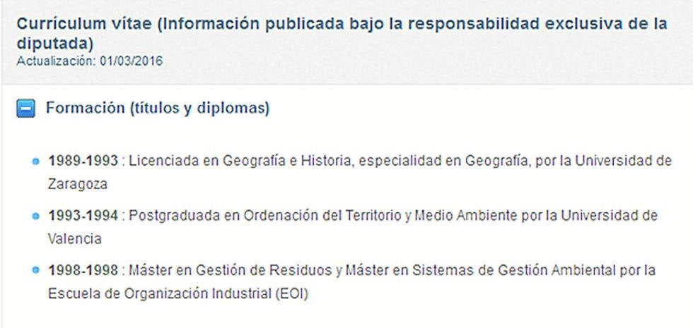 Institucional. Web oficial a día de hoy, actualizada en el 2016.