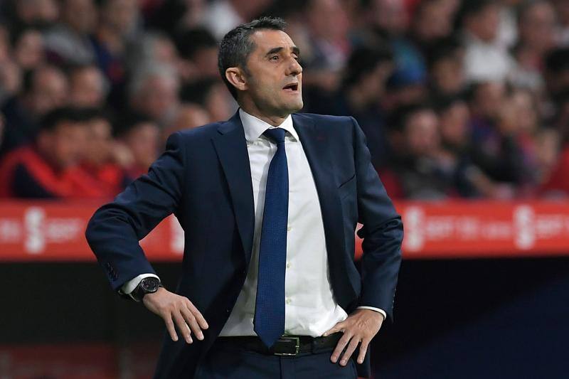 Ernesto Valverde, durante la final ante el Sevilla. 