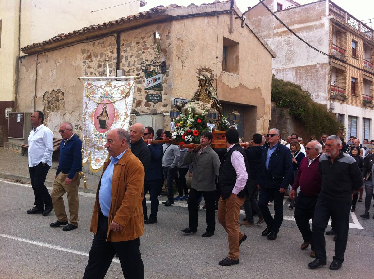 Fotos: Gravalos: procesion por la Virgen del Humilladero