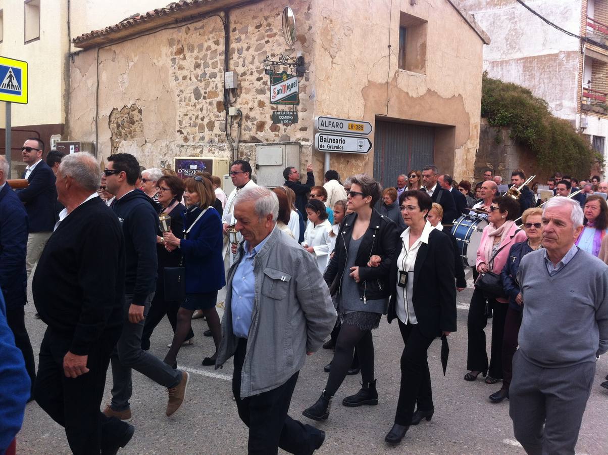 Fotos: Gravalos: procesion por la Virgen del Humilladero