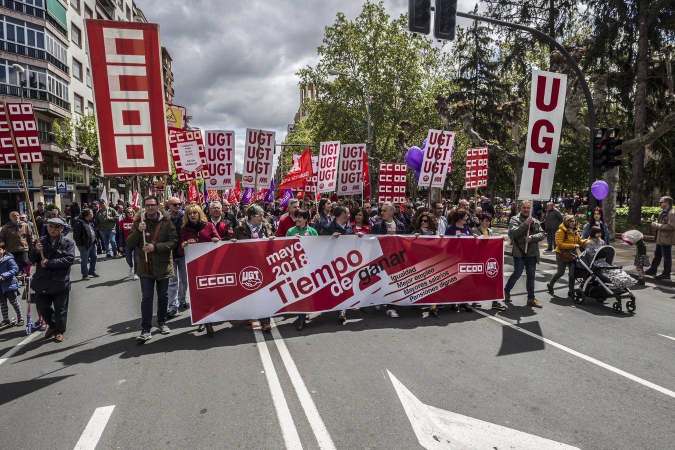 Fotos: Manifestación del 1 de Mayo en Logroño