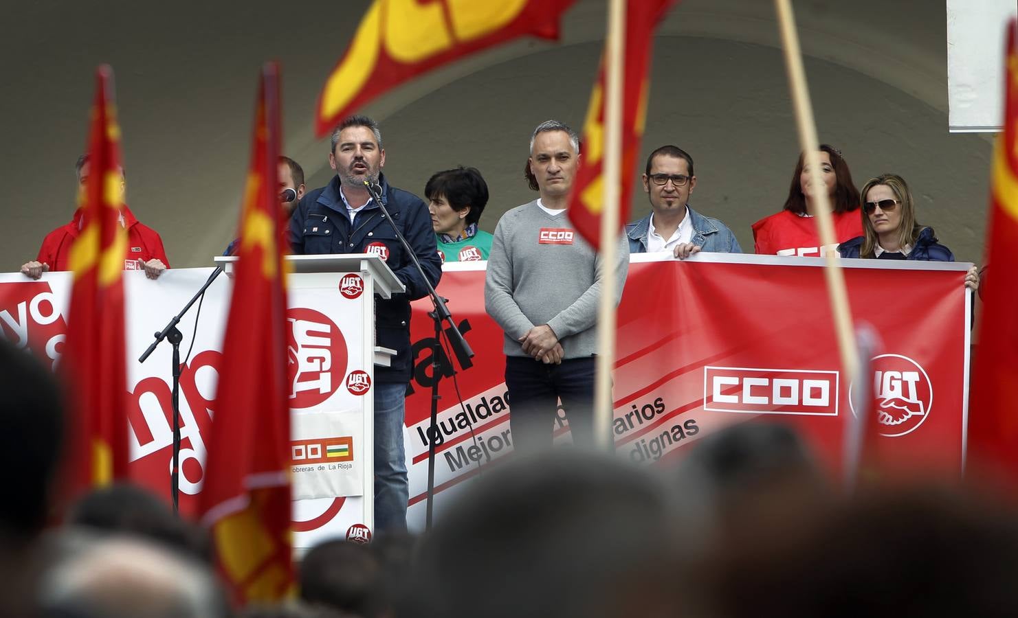 Fotos: Manifestación del 1 de Mayo en Logroño