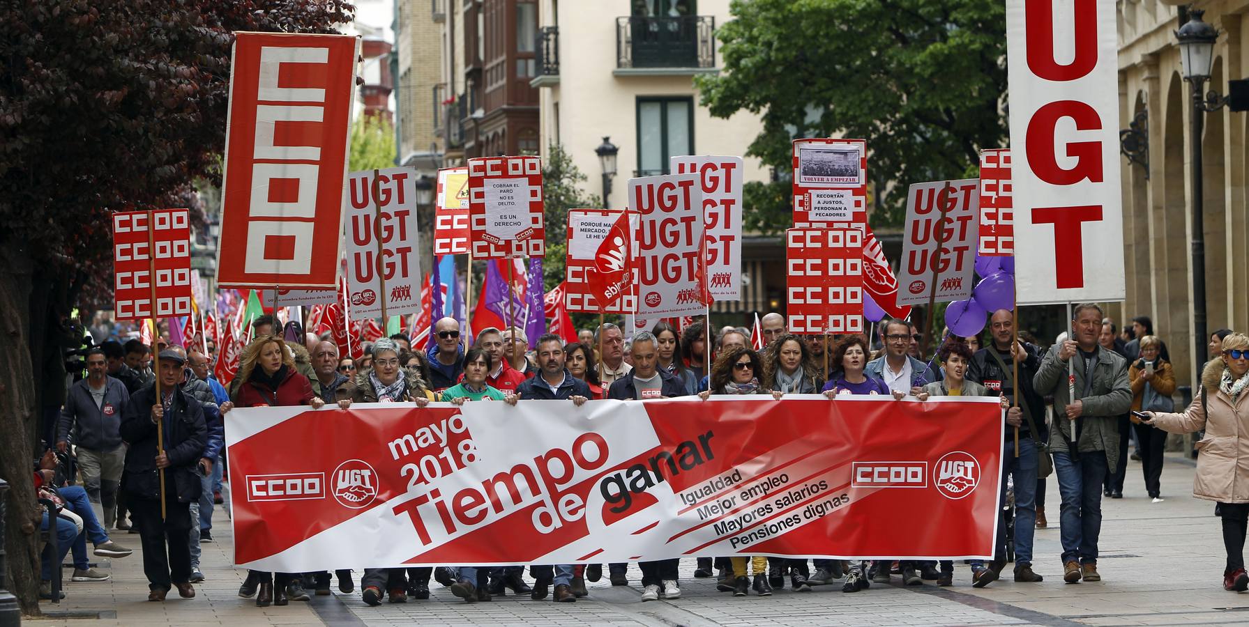 Fotos: Manifestación del 1 de Mayo en Logroño