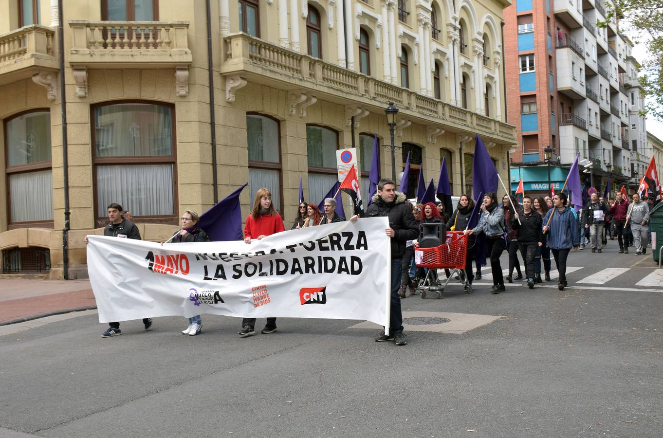 Fotos: Manifestación por el Primero de Mayo de la CNT