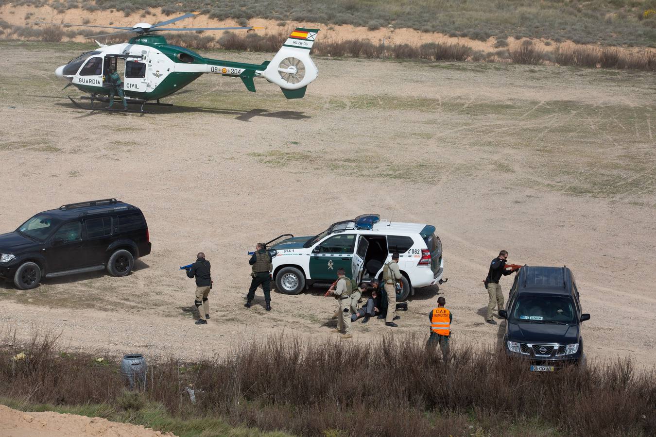 Maniobras en el campo de pruebas, en marzo del año pasado