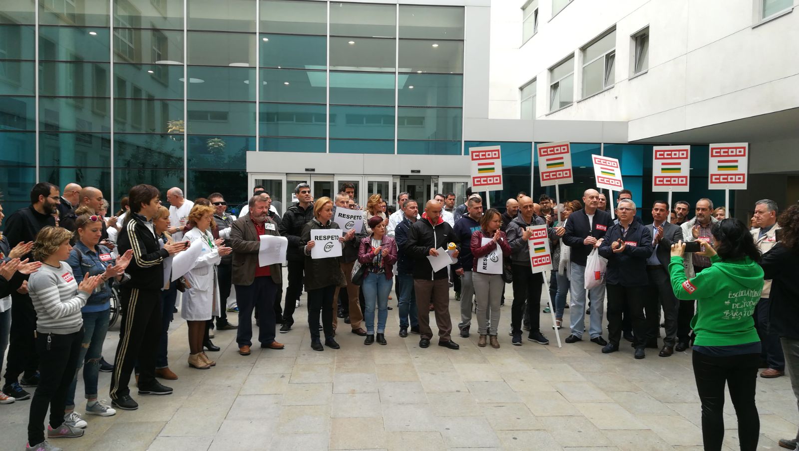 Un momento de la concentración