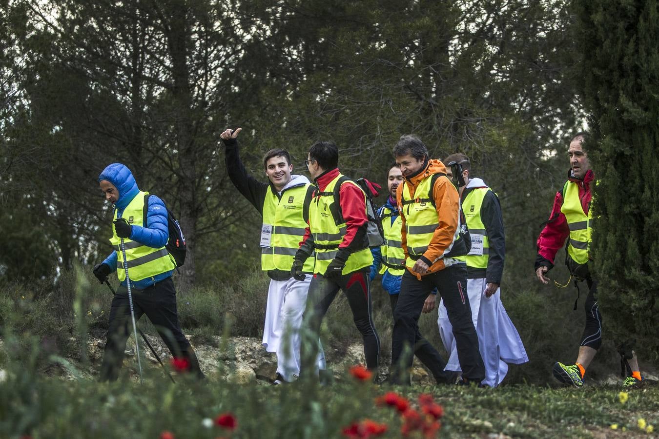 Seiscientas personas han cubierto esta noche los 63 kilómetros de Valvanera Camina.