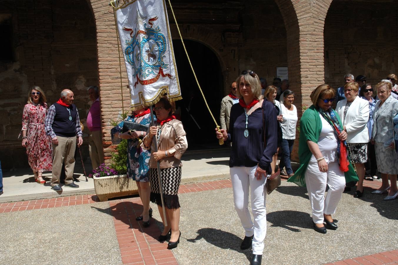 Procesión de Santa Quiteria celebrada el martes en las fiestas de Bergasa