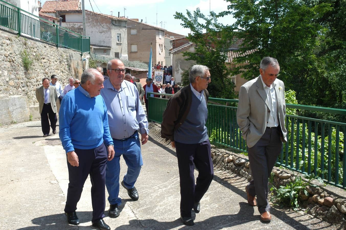 Procesión de Santa Quiteria celebrada el martes en las fiestas de Bergasa