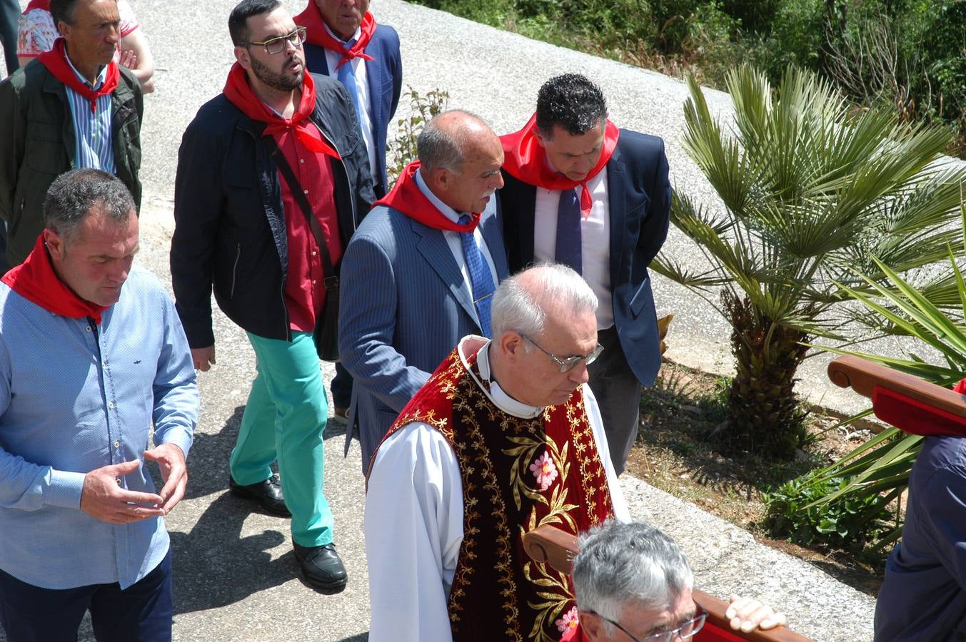 Procesión de Santa Quiteria celebrada el martes en las fiestas de Bergasa