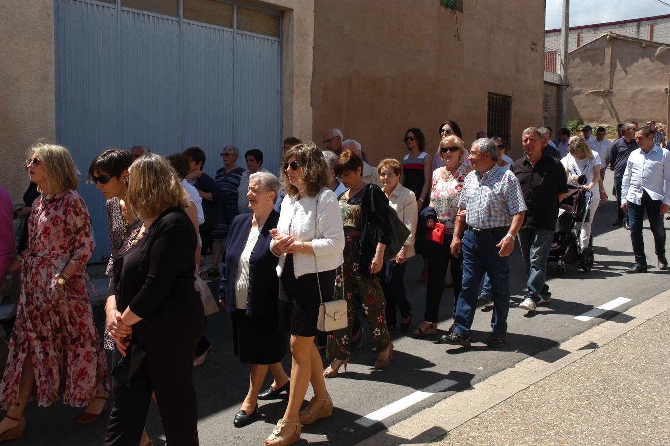 Procesión de Santa Quiteria celebrada el martes en las fiestas de Bergasa