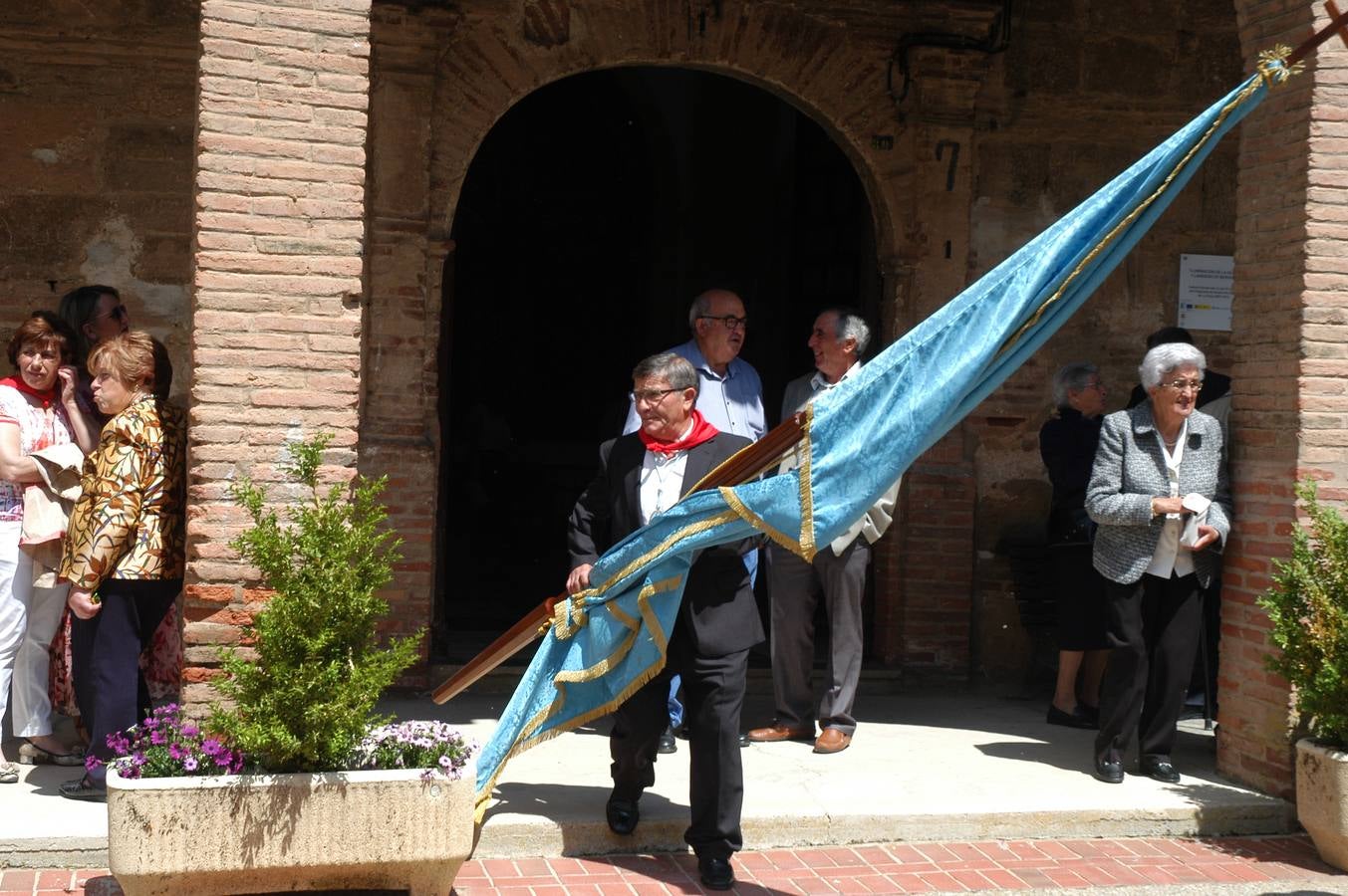 Procesión de Santa Quiteria celebrada el martes en las fiestas de Bergasa