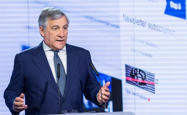 El presidente del Parlamento Europeo, Antonio Tajani. 