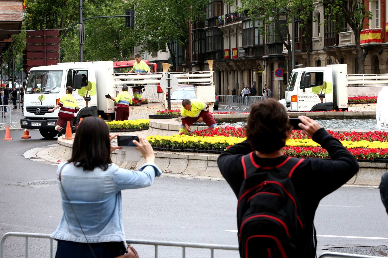 Logroño da los últimos retoques a la ciudad para acoger el Desfile del Día de las Fuerzas Armadas