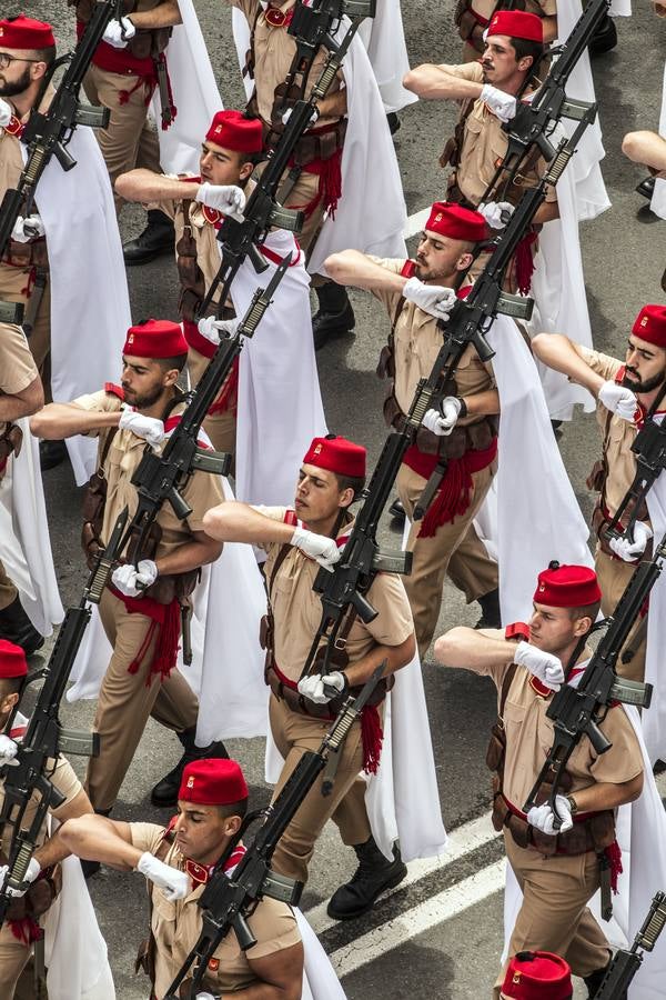 Los Reyes de España presidieron en Logroño el Desfile del Día de las Fuezas Armadas, que reunió a miles de asistentes.