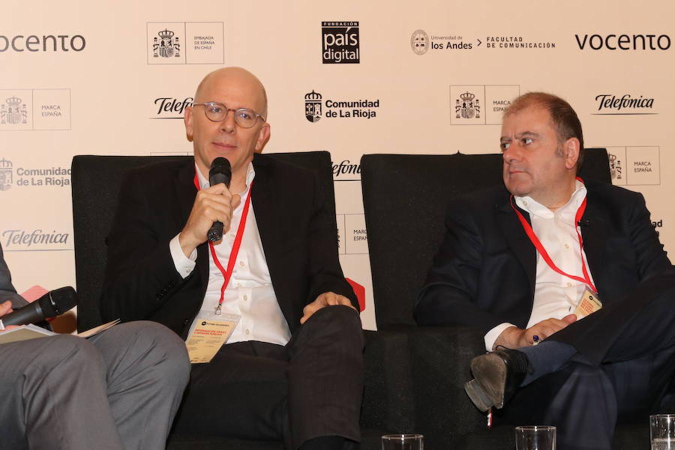 Intensa jornada de reflexión y debate en Chile en torno a las III Jornadas sobre Futuro en Español que se desarrollan en el Auditorio de la Biblioteca de la Universidad de los Andes.