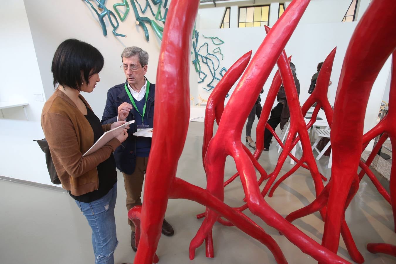 Dos centenares de esculturas de catorce galerías y cuarenta artistas participan en la II Feria Nacional de Escultura Contemporánea Sculto 2018, única de estas características que se celebra en España.