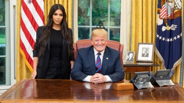 Kim Kardashian y Trump. 