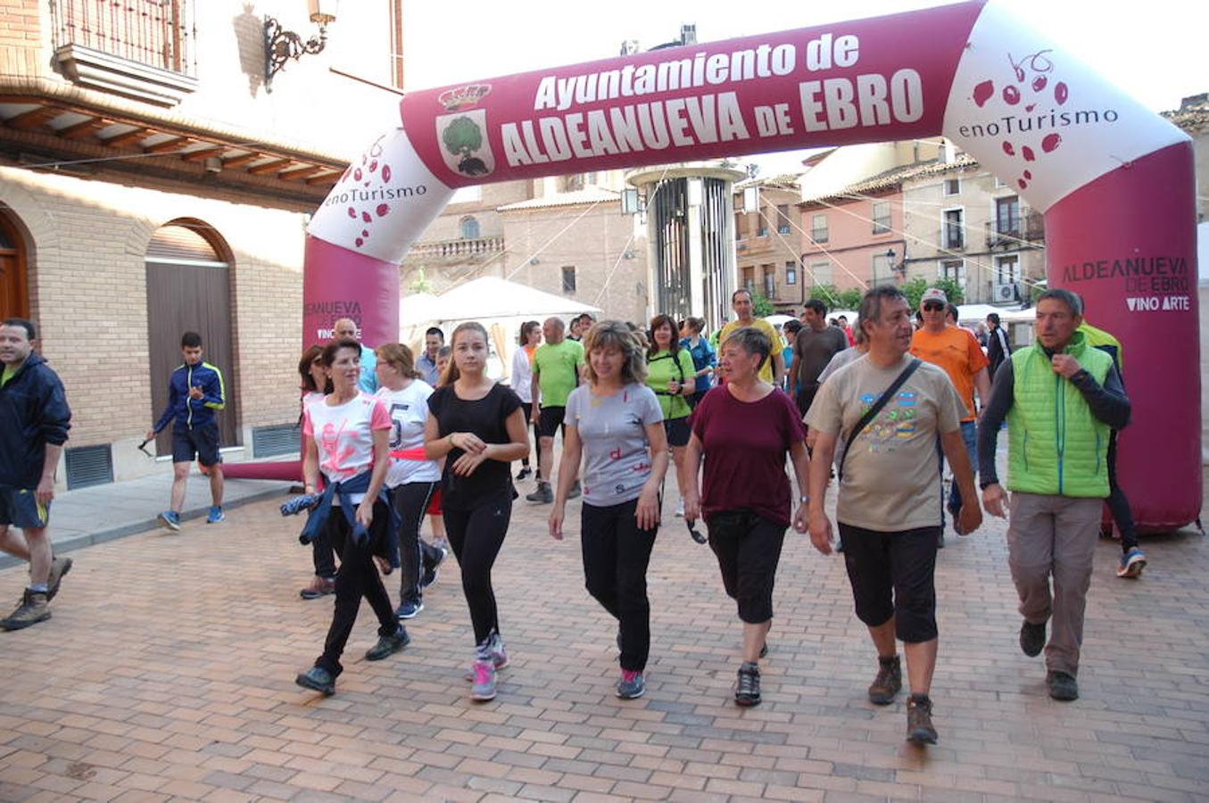 Marcha solidaria y carrera Runners & Wine del sábado por la mañana en Aldeanueva de Ebro.