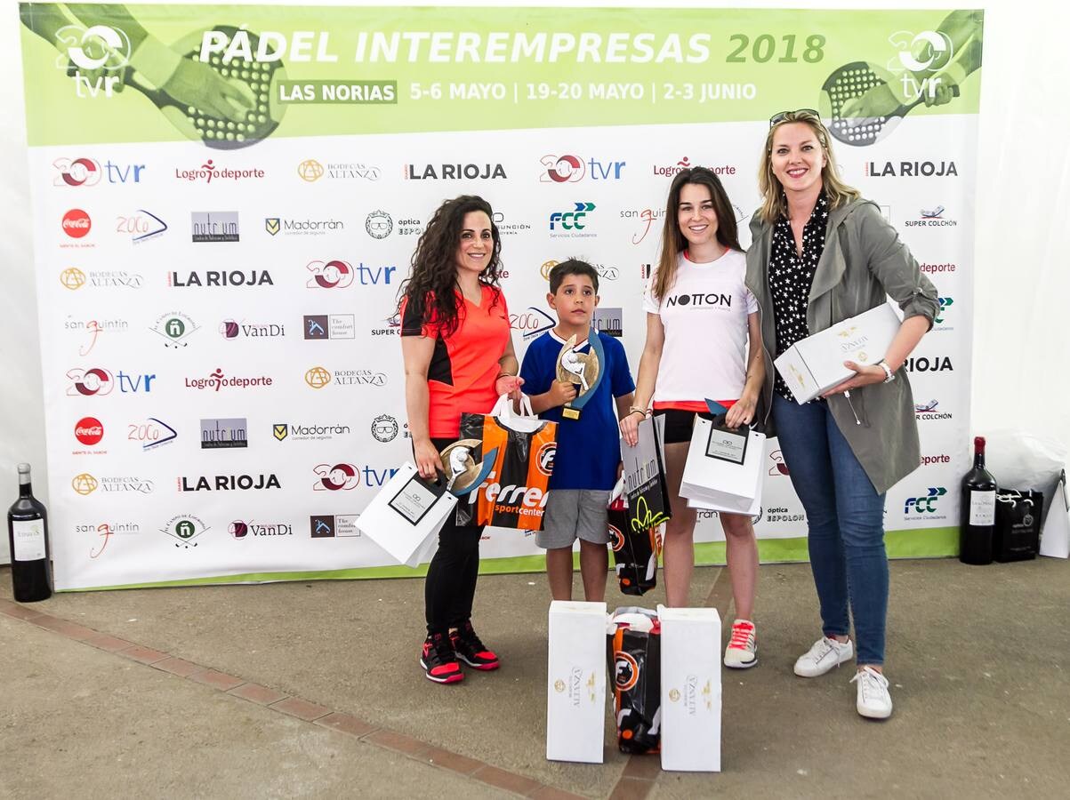 Ismobel Selen Norton y Notton se adjudican los títulos principales del XIV Torneo Interempresas de La Rioja de pádel