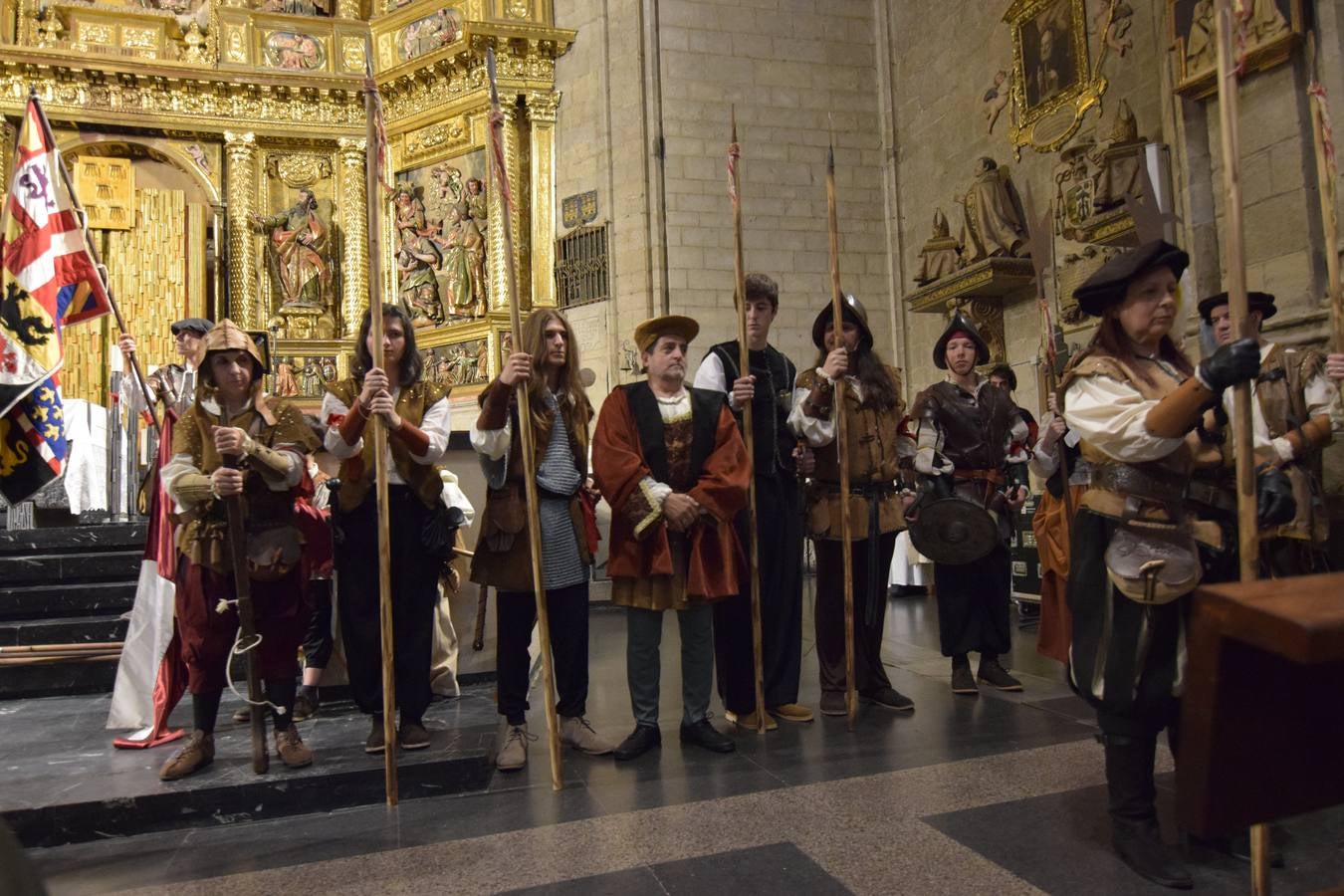 Las imágenes de la evocación histórica del sitio de Logroño de 1521