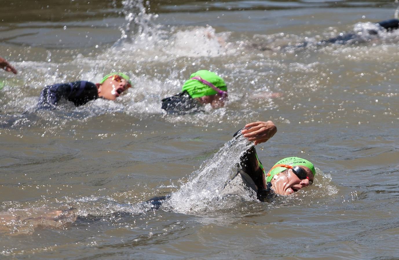 Prueba de natación.