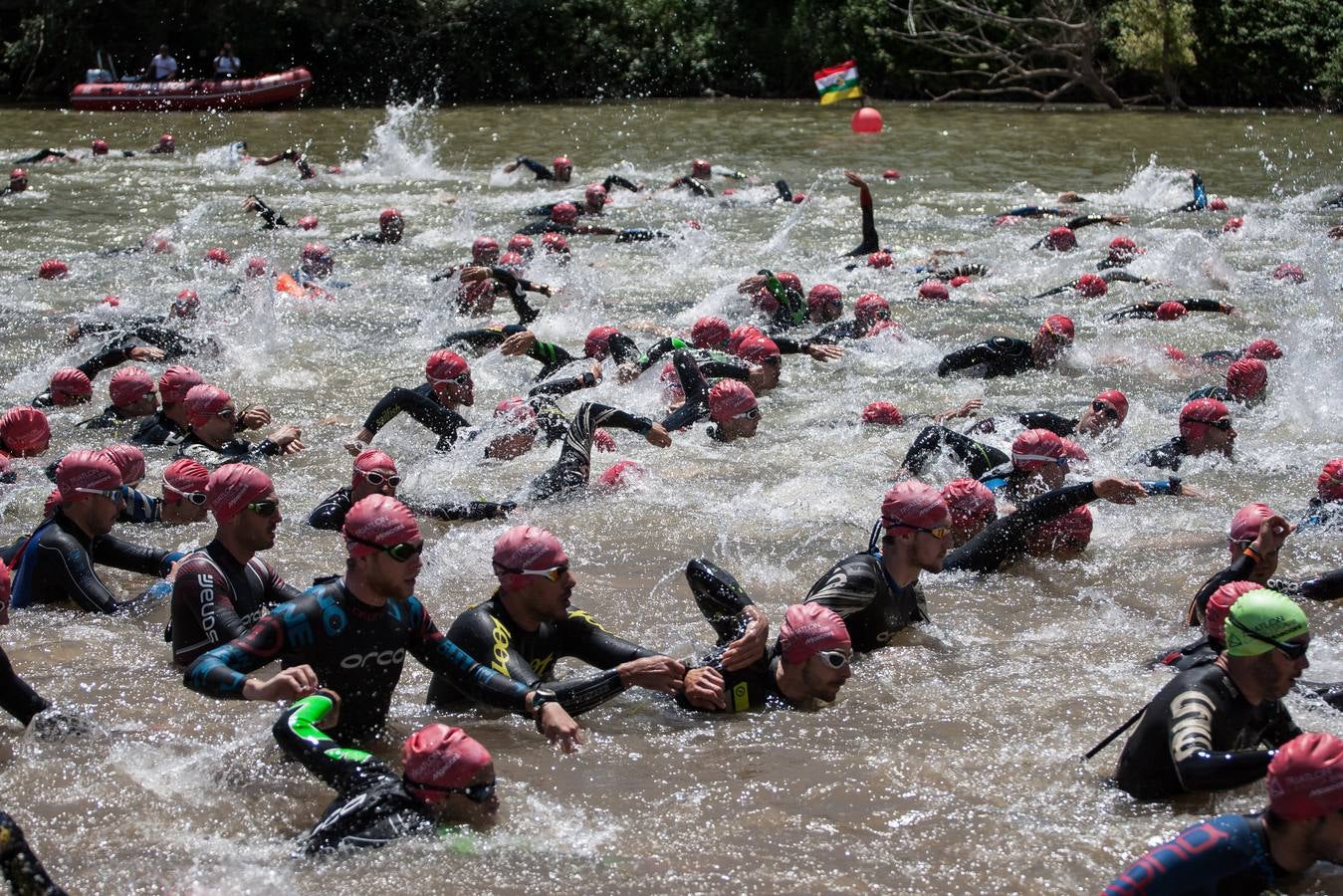 Prueba de natación.