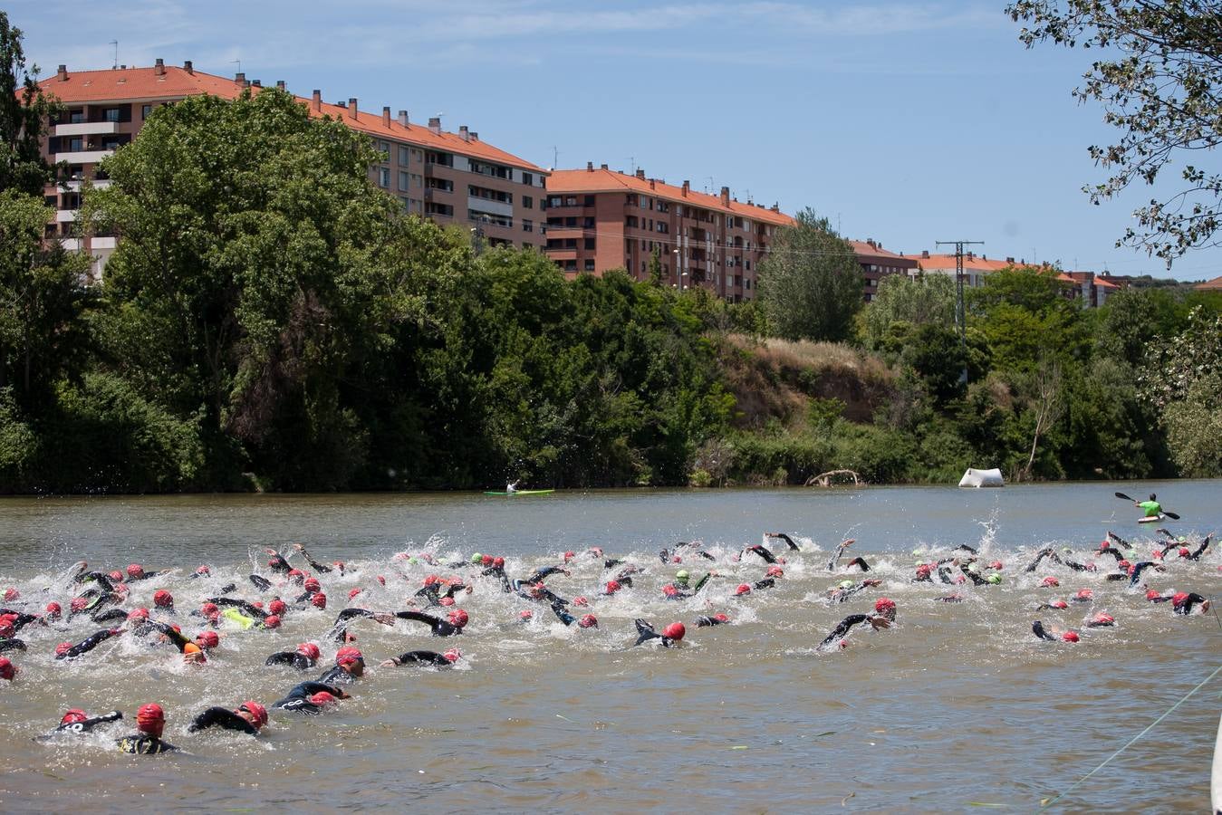 Prueba de natación.