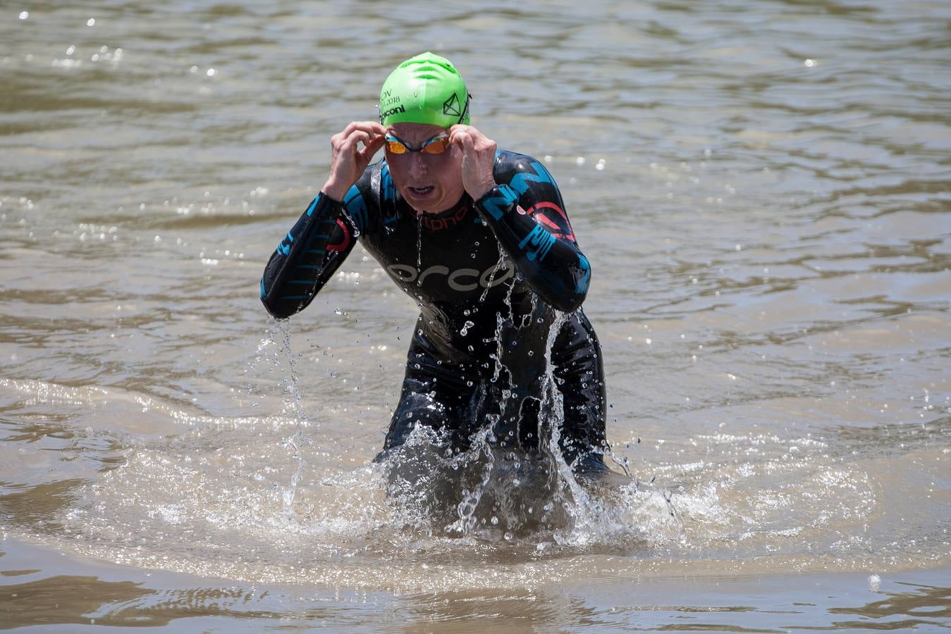 Prueba de natación.