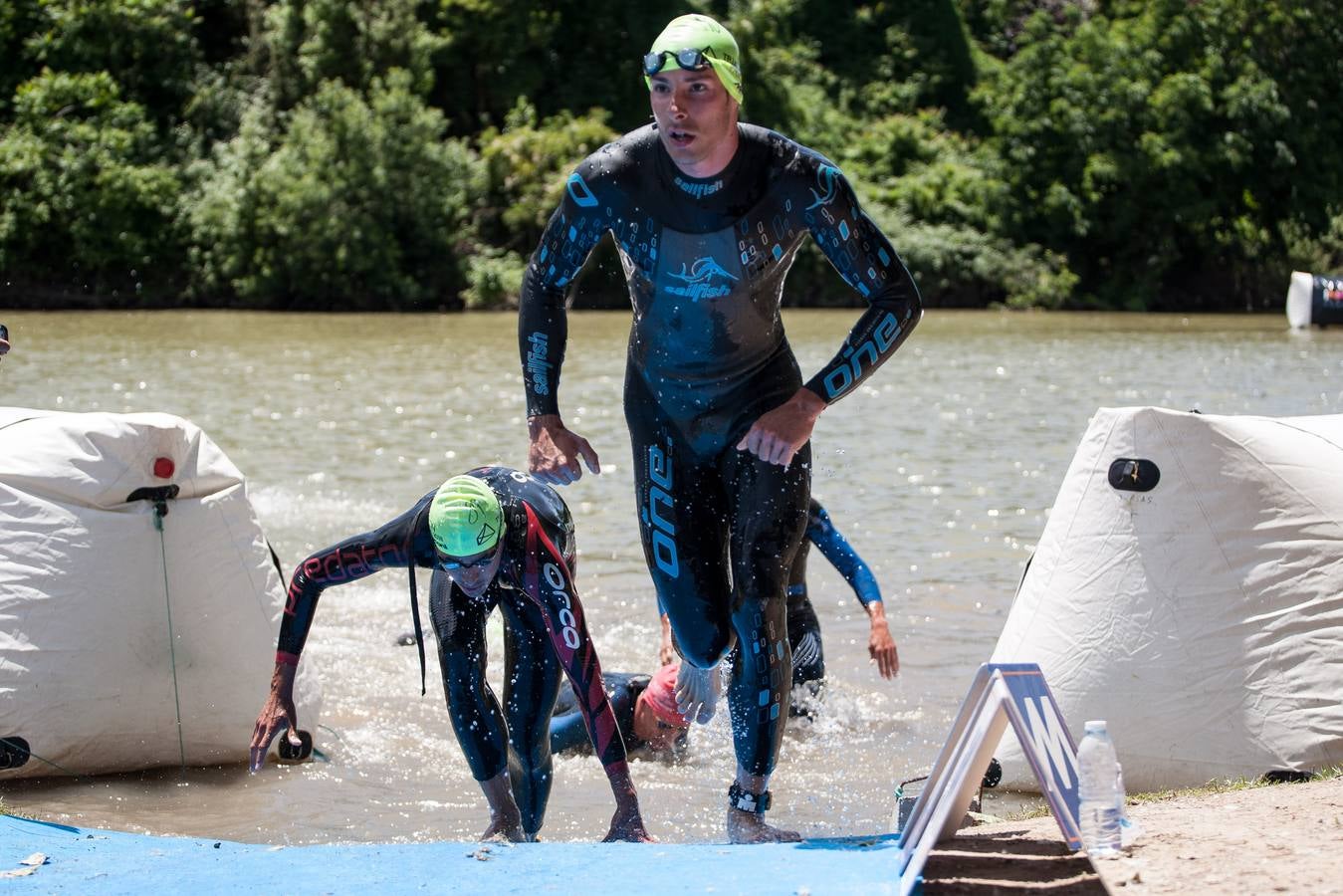 Prueba de natación.