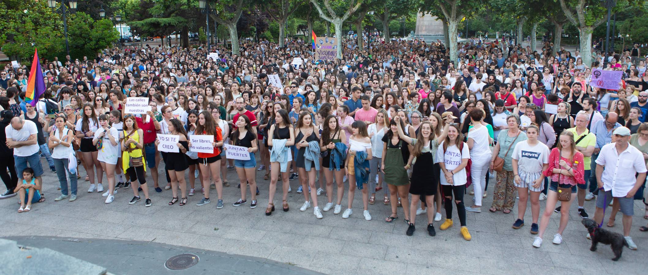 Fotos: Logroño se manifiesta contra la libertad de La Manada