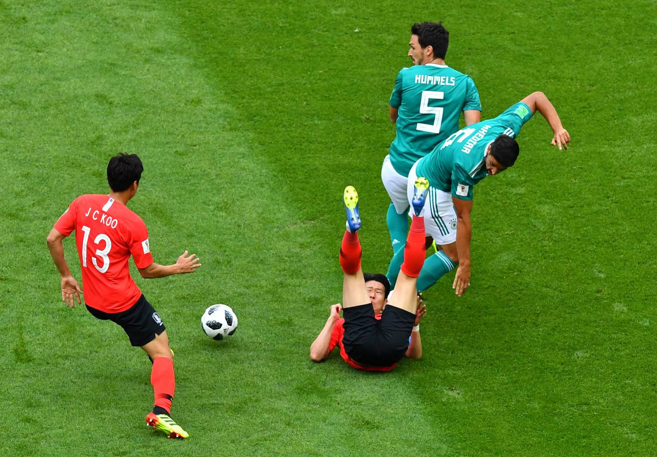 Corea del Sur venció a Alemania por 2-0 y selló el adiós de la campeona en Brasil al Mundial de Rusia.