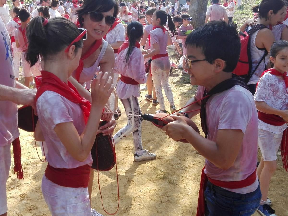 Fotos: La versión infantil de la batalla del vino en Haro