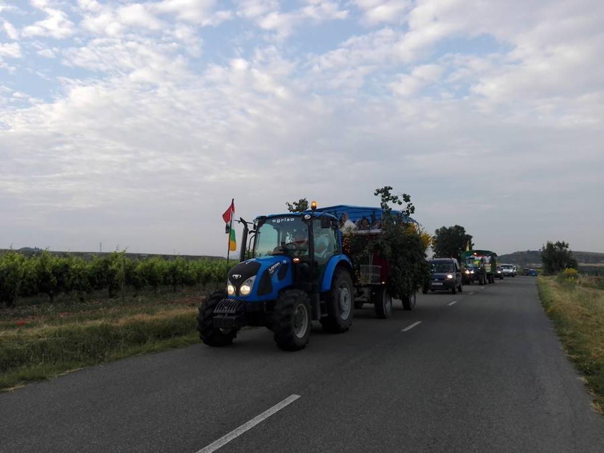 Unas 12.000 personas, siempre con datos de la Policía Local, toman los Riscos de Bilibio para participar en la Batalla del Vino del Haro