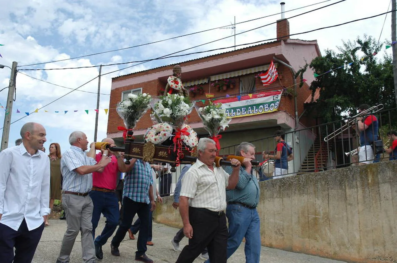 Imágenes correspondientes a la procesión de San Pedro en Aldealobos de Ocón